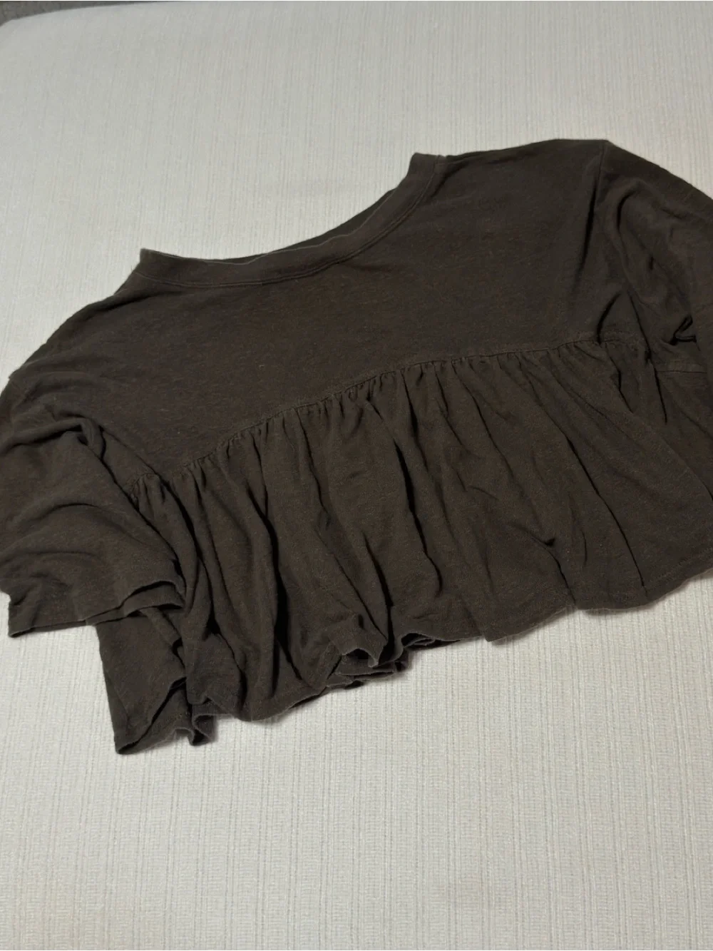 Free People Matching Set / Crop Short Sleeve & Hippy Pants / Extra Small